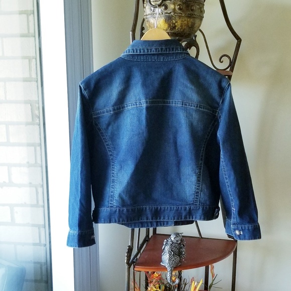 Chicos's Women's Blue Jean Jacket  S-2 (14-14/L) - Picture 2 of 6